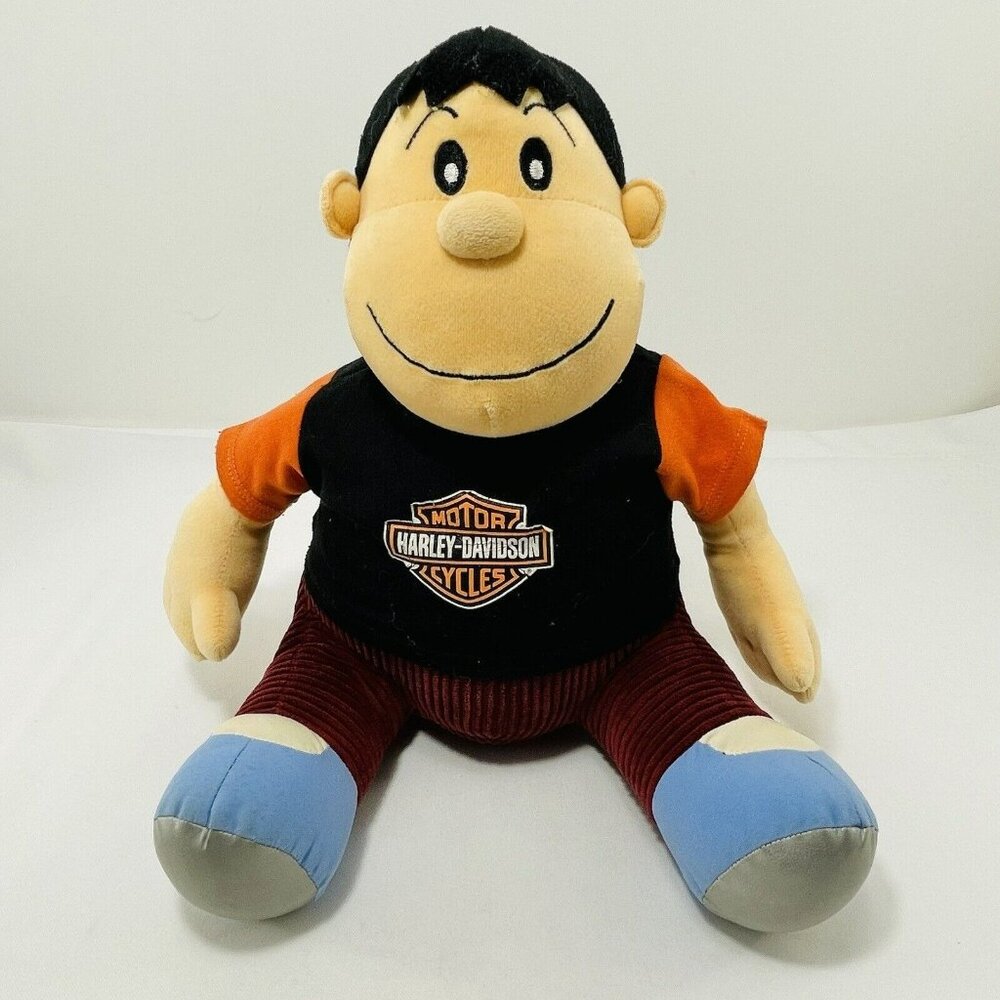 Taito Fujiko Doraemon Giant Harley Davidson Plush Toy Mascot Souvenir Biker Boy